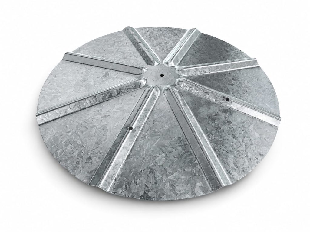 Balstu cepure d240 mm metala